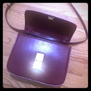 Celine box （burgundy）